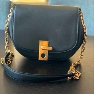 Marc Jacob Leather Crossbody - Black